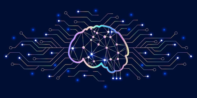 vector illustration on artificial intelligence