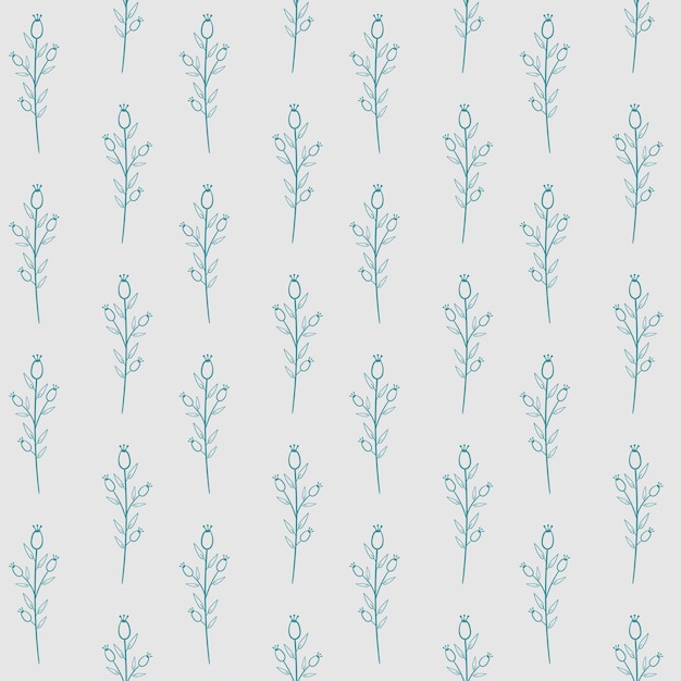 vector illustration with spring plants