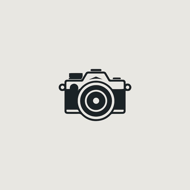 Vector image of a logo that symbolically uses a camera