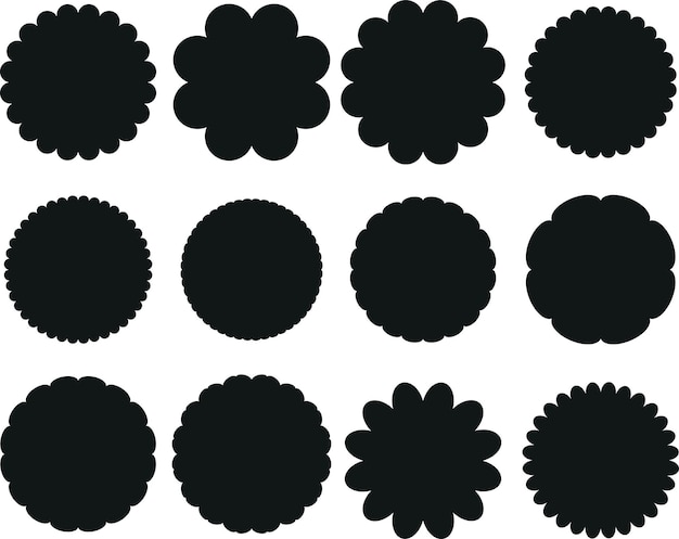 Vector Image Of Simple Vector Shapes Isolated On Transparent Background