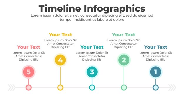 Vector infographic timeline template business concept