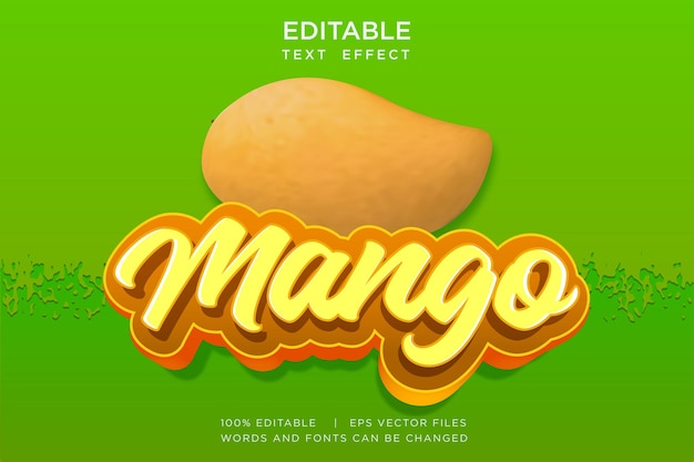 vector juice fresh editable text effect 3d text style mockup