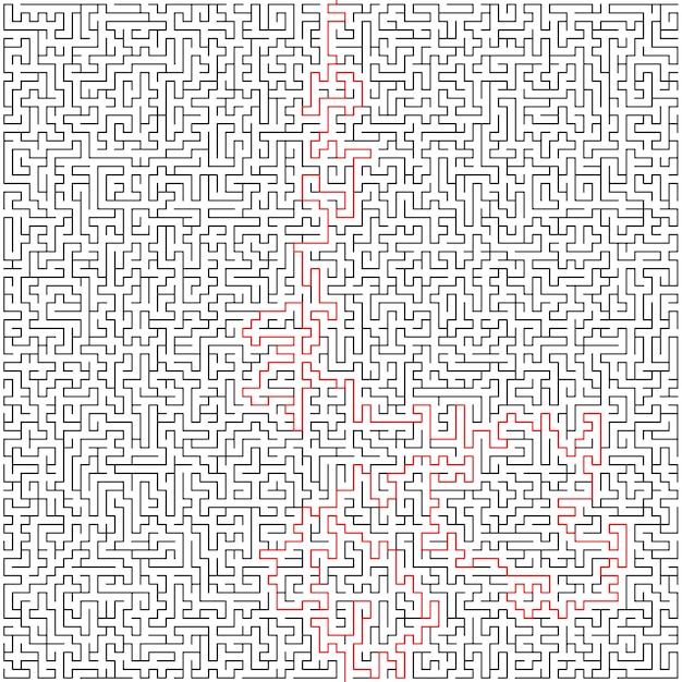 Vector labyrinth background maze illustration