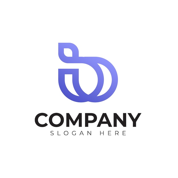 vector letter b logo premium template