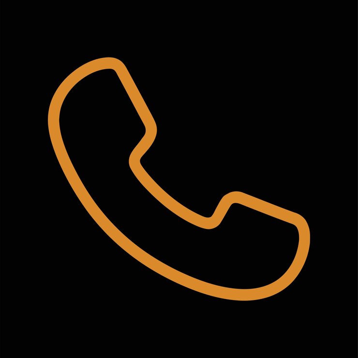 Vector Line Icon for a Phone Call
