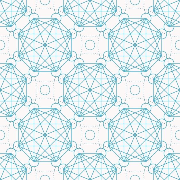 vector linear geometry seamless pattern