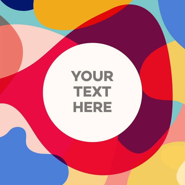 Vector liquid abstract banner design for social media posting party poster flyer presentation Organic shape Ilustration 10 eps