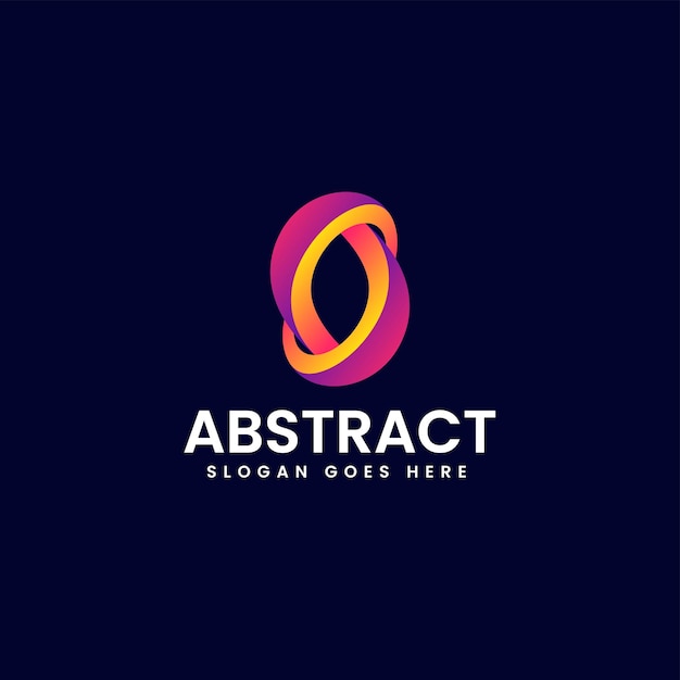 vector logo illustration abstract gradient colorful style
