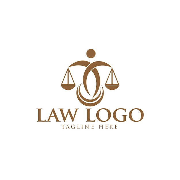 Vector logo on which an abstract image of a Greek column