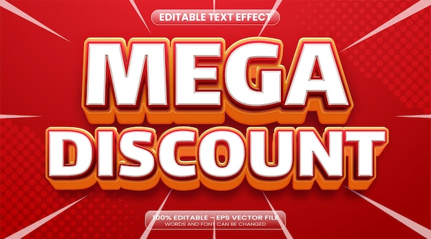 vector mega discount banner template design with podium