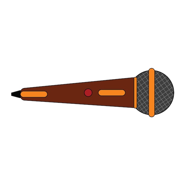 Vector Microphone Icon Illustration