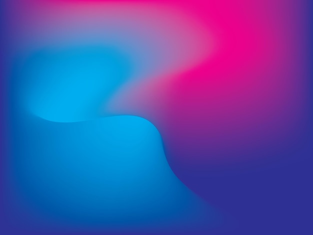 Vector Minimalistic Fluid Blurred Gradient Background Trendy neon backdrop for Poster Brochure B