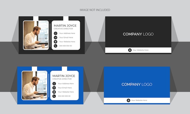 Vector modern and clean professional business card design