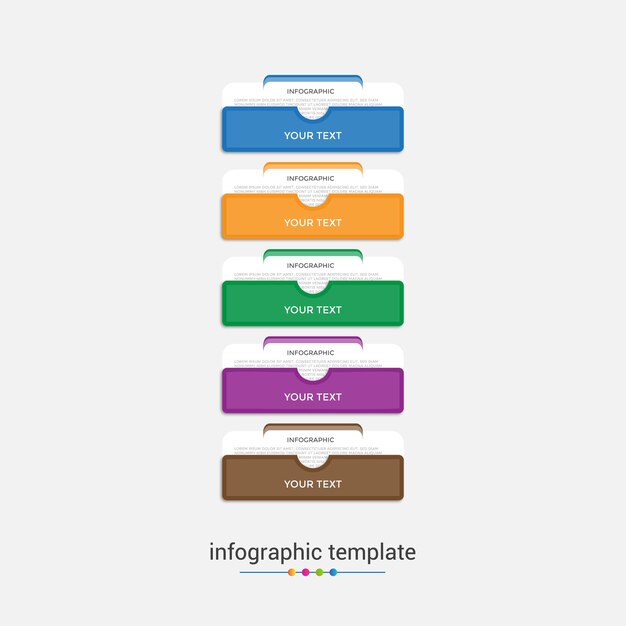 vector modern business infographic illustration design with numbers