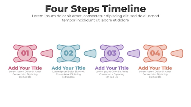Vector modern business timeline infographic template