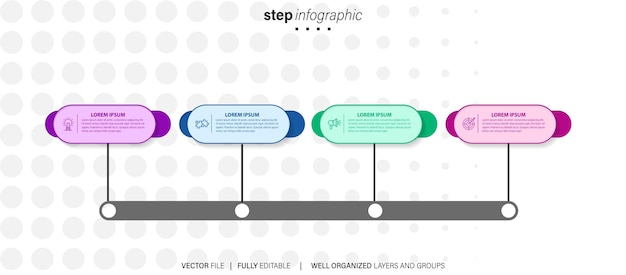 vector modern design table of contents infographic template