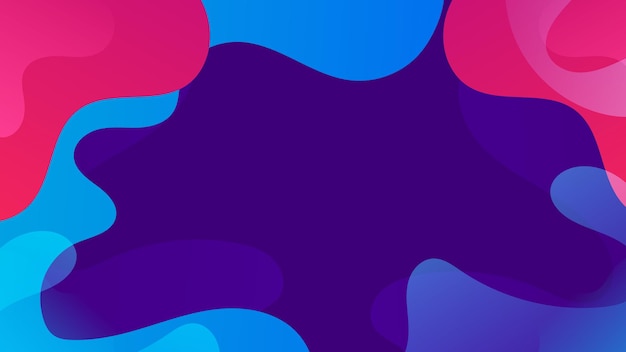 Vector modern purple gradient colorful background with wave and geometric shapes