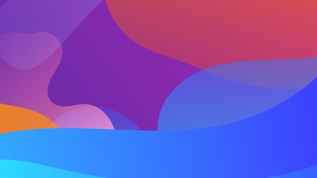 Vector modern purple gradient colorful background with wave and geometric shapes