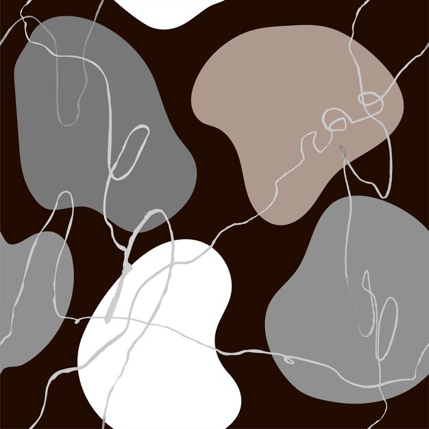 vector modern seamless pattern with colorful hand draw abstract elements doodles