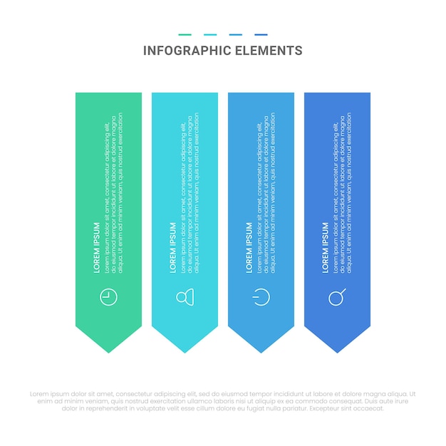 Vector modern shapes options infographic elements for business with icons template design