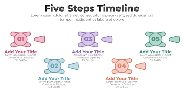 Vector modern timeline diagram and infographic template for business