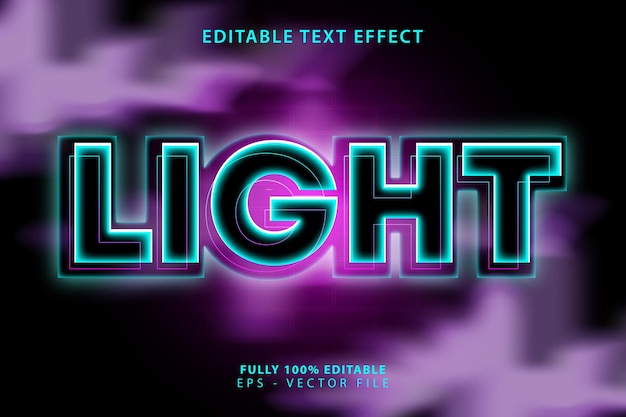 Vector Neon Text Effect