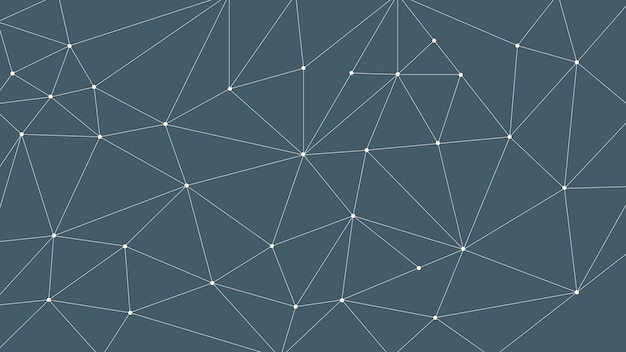 vector network linking polygons background