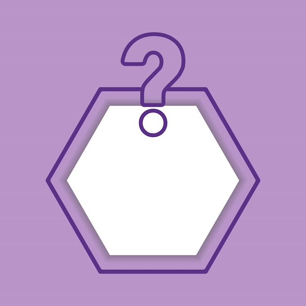 vector of question template perfect for question design question frame etc