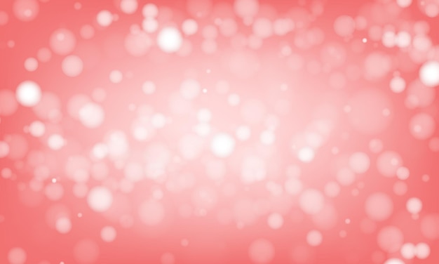 vector red background with glowing sparkle bokeh