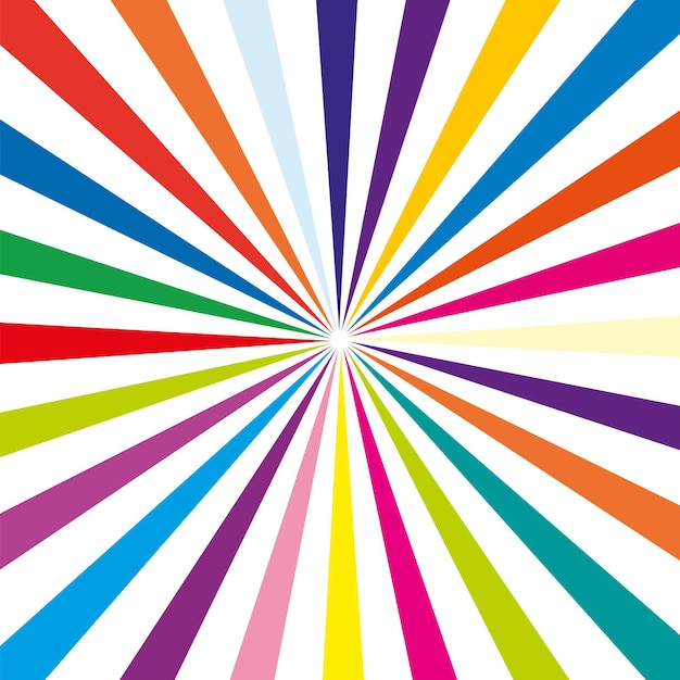 Vector retro sunburst abstract radial line background illustration for superhero design