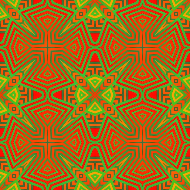 Vector seamless abstract background in orange color combined with red color