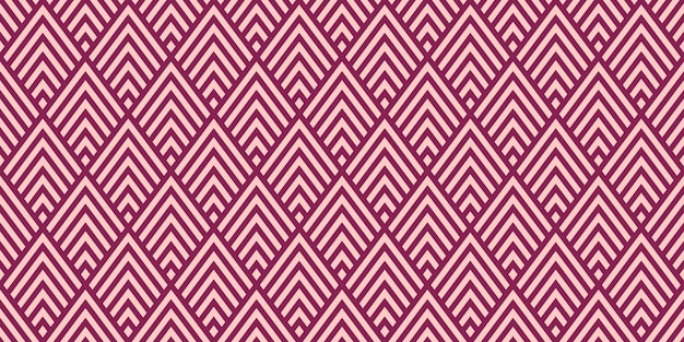 Vector seamless banner with abstract rhombuses
