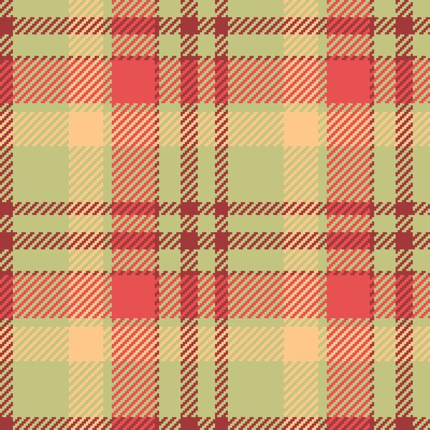 Vector seamless check of tartan textile plaid with a fabric background texture pattern