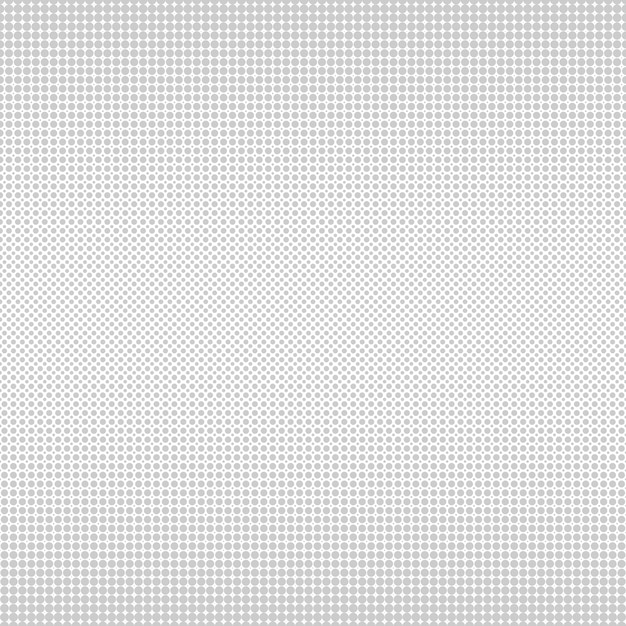 Vector seamless halftone dotted pattern Simple gray geometric texture Abstract monochrome endless background