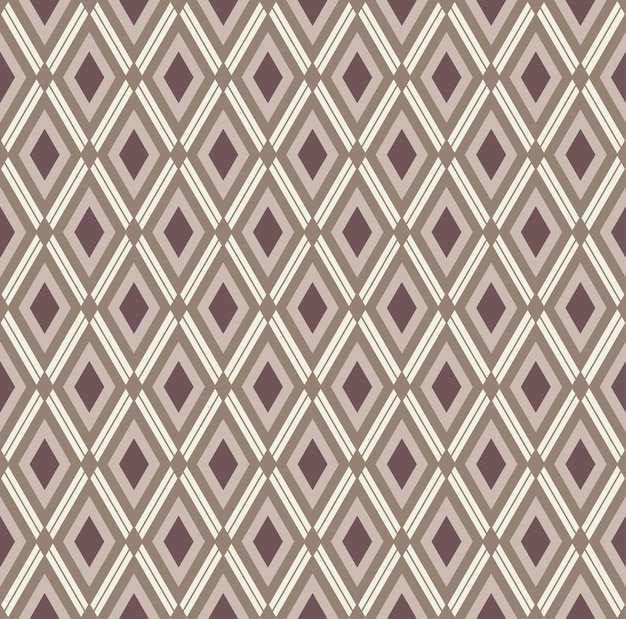 Vector seamless male fashion pattern Rhombus brown retro pattern for fabric print wallpaper design