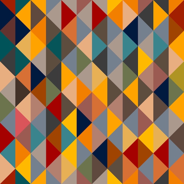 Vector seamless pattern with multicolored triangles wrapping paper xA