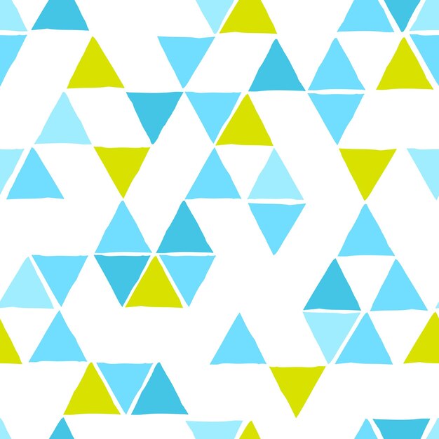 Vector seamless pattern with triangles Geometric stylish texture