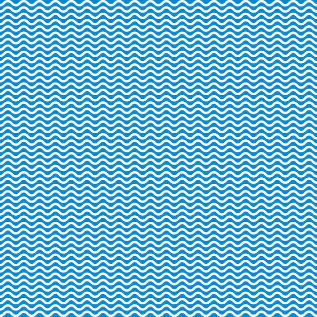 Vector seamless pattern with waves