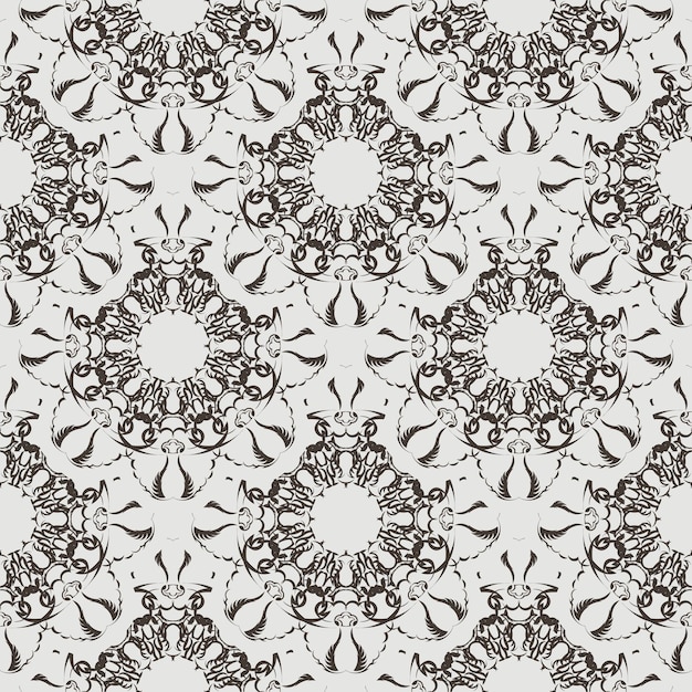 Vector seamless retro pattern background Lace pattern