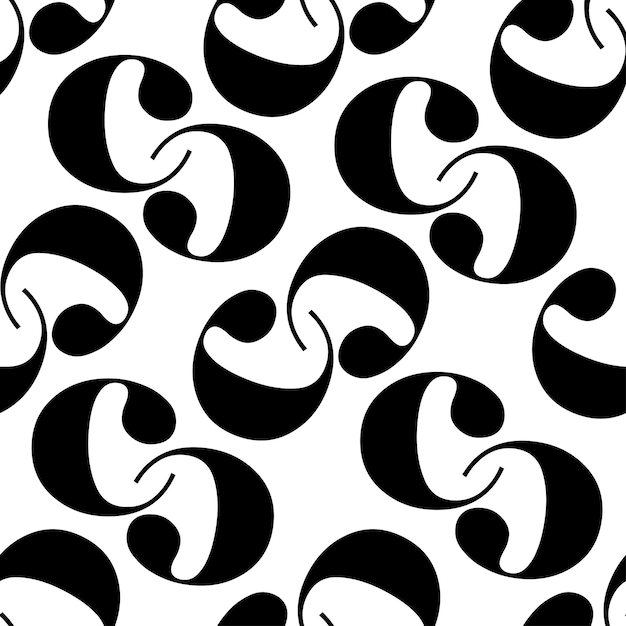 vector seamless texture on a white isolated background with poor letters or a geometric ornament mad