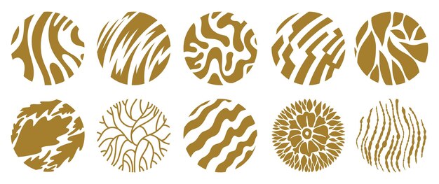 Vector set of art deco linear circles round borders frames decorative design templates