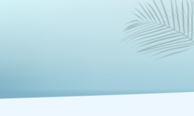 vector studio display platform mockup background in blue color