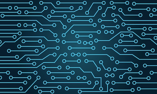 Vector technology design on blue color background