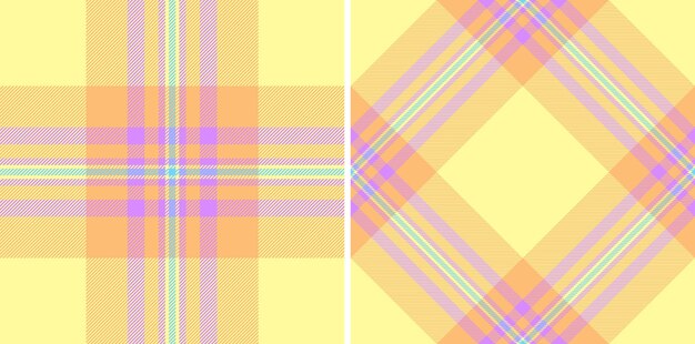 Vector texture plaid of seamless background pattern with a fabric check textile tartan Set in rainbow colors Picture frame ideas