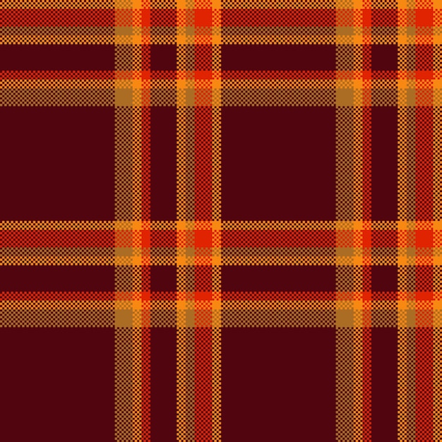 Vector texture textile of check pattern tartan with a fabric background plaid seamless
