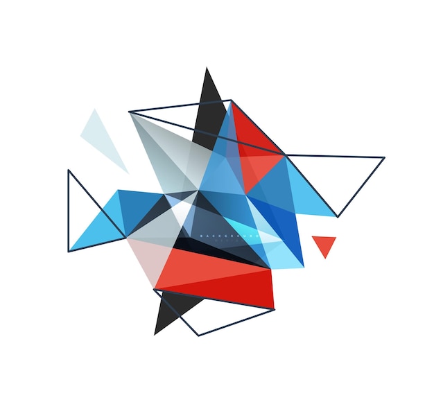 vector triangle abstract background low poly concept