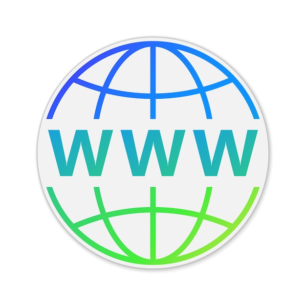 Vector URL icon isolated