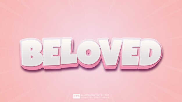 Vector vector 3d text  editable text effect font