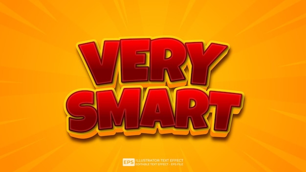 Vector vector 3d text very smart editable text effect font