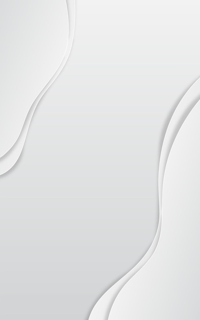 vector vertical smooth white gradient wave background